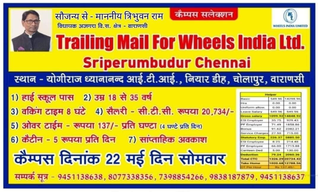 Wheels India Ltd Jobs 2023 ITI And Diploma Pass के लिए निकली भर्ती