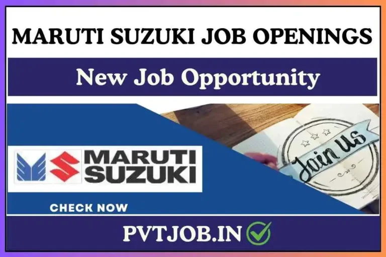 Maruti Suzuki Jobs 2024