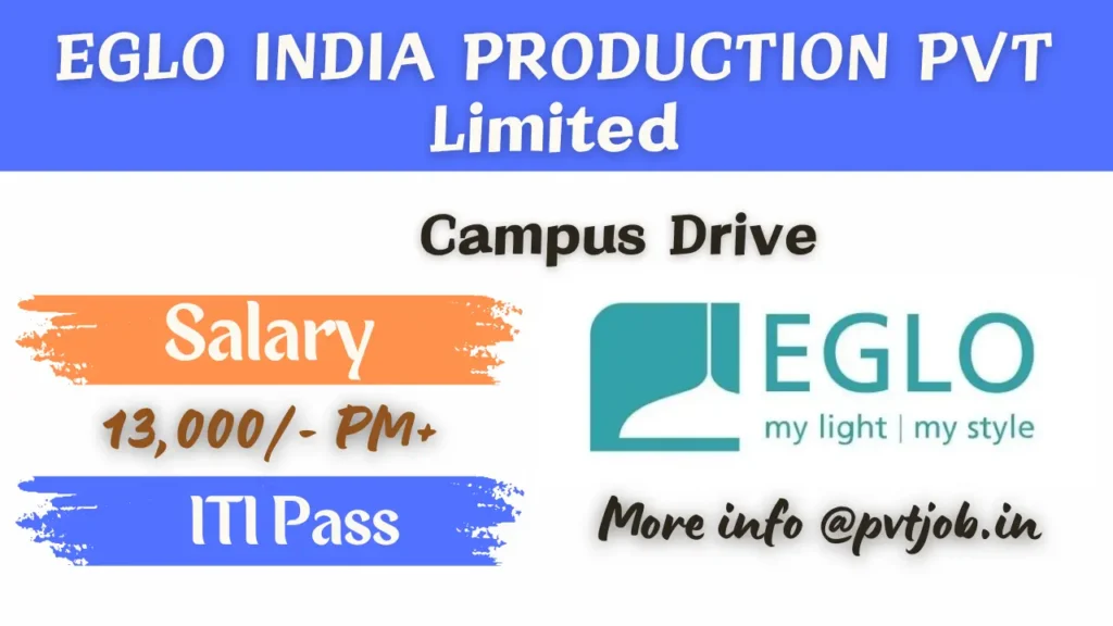 EGLO INDIA PRODUCTION PVT LTD Recruitment 2025 2 EGLO INDIA PRODUCTION PVT LTD Recruitment