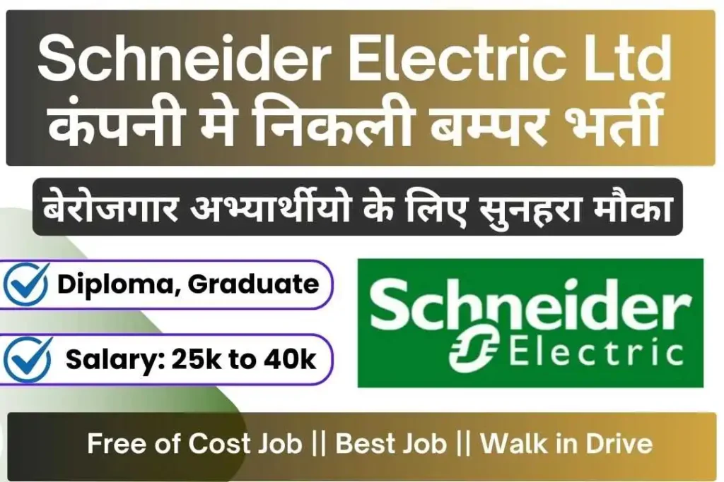 Schneider Electric Ltd Recruitment