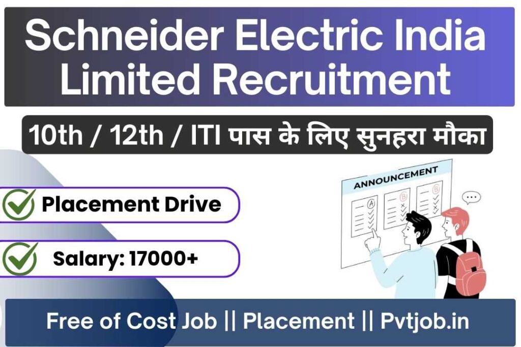 Schneider Electric Jobs for freshers