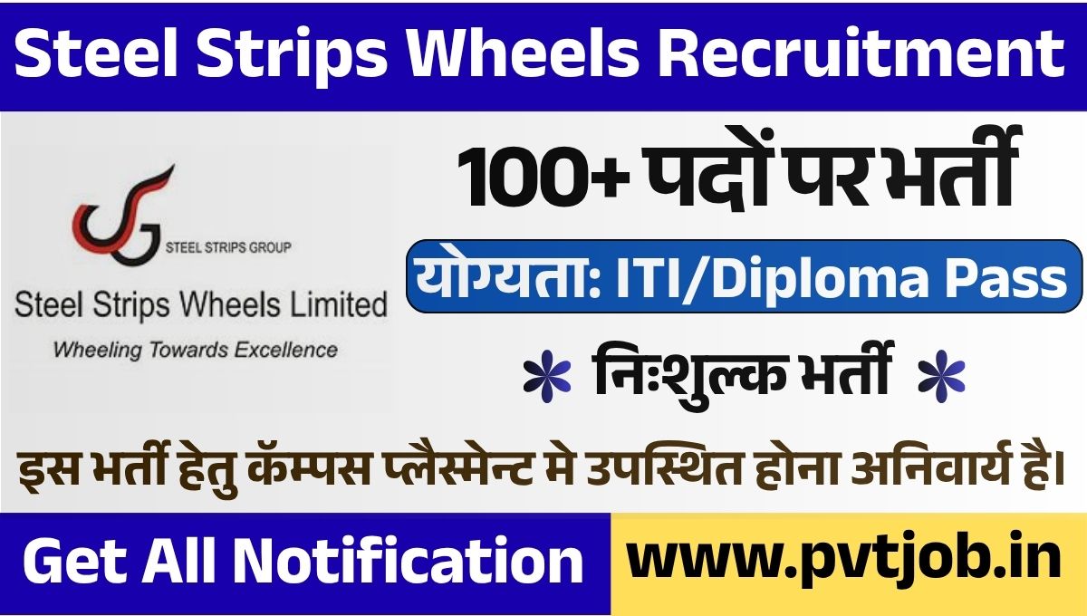 Steel Strips Wheels Recruitment 2026