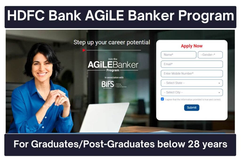 HDFC Bank AGiLE Banker Program 2025