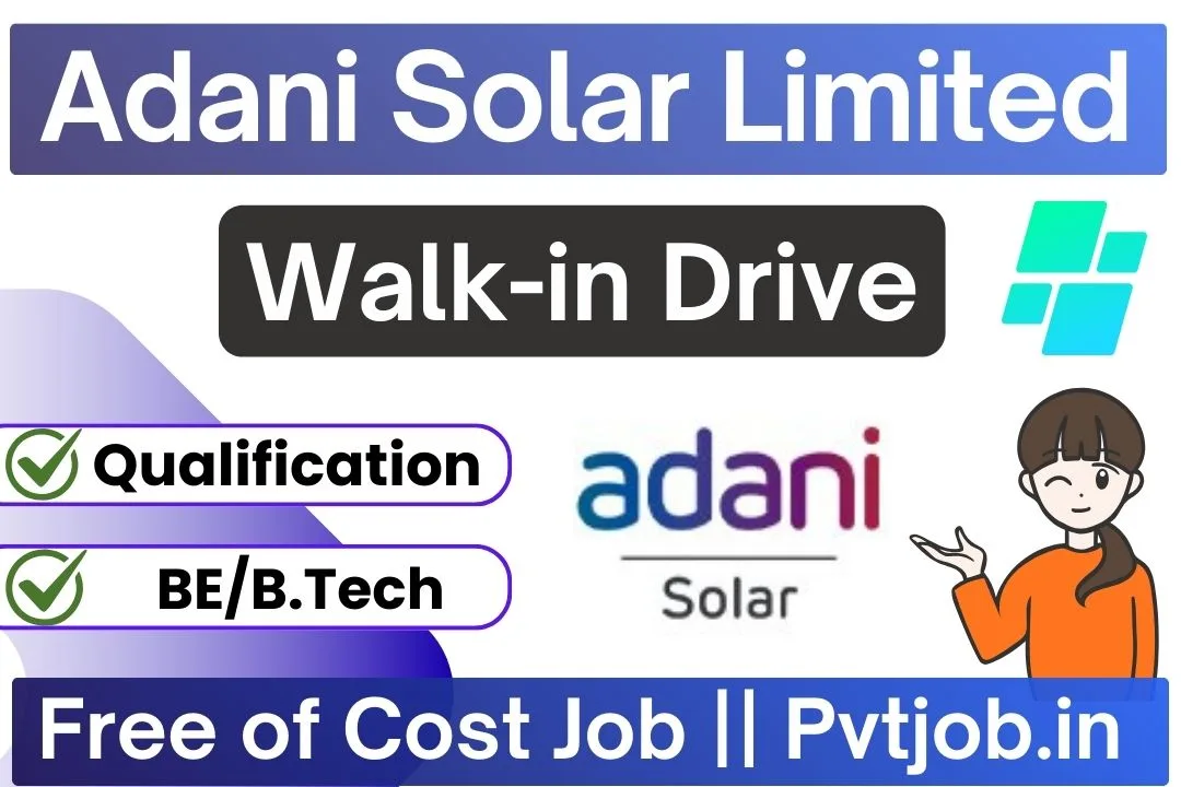 Adani Solar is hiring in Jaipur 2026