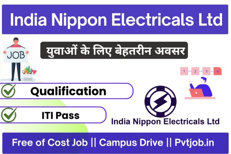 India Nippon Electricals Ltd Vacancies