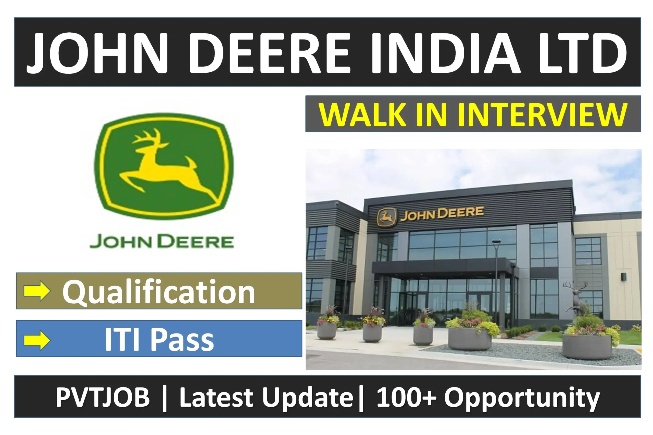 John Deere India Ltd Vacancies 2025 - Latest Walk-in interview 1 John Deere India Ltd Vacancies 2025