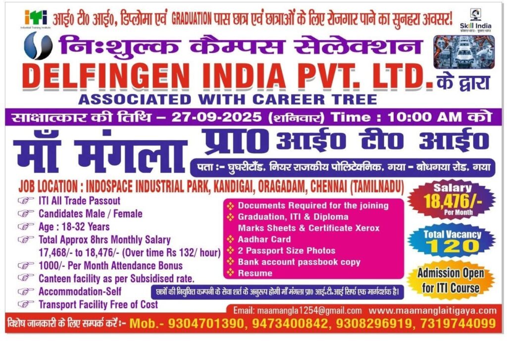 DELFINGEN India Recruitment 2025