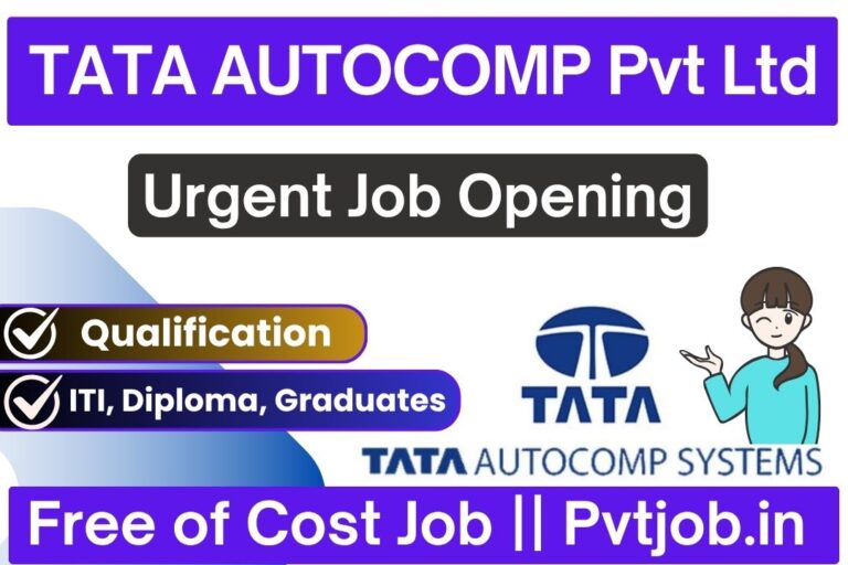 Urgent Opening For Tata Autocomp