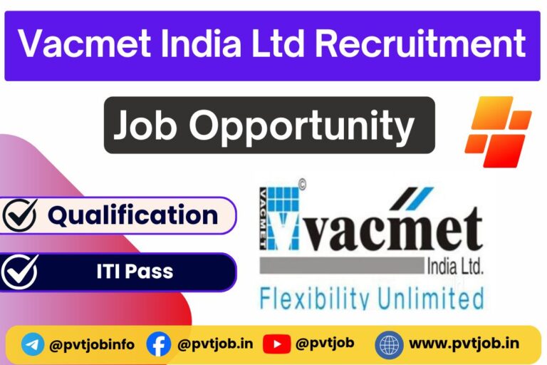 Vacmet India Ltd Recruitment 2025