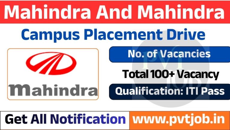 Mahindra And Mahindra Recruitment 2026