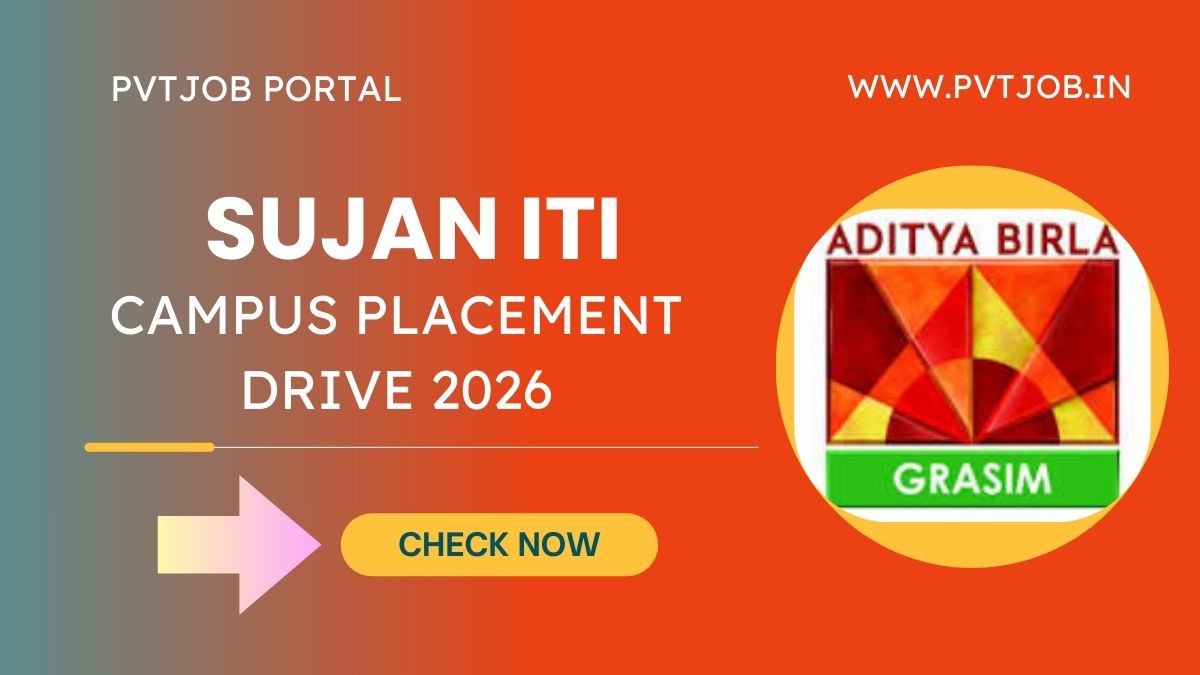 Sujan ITI Campus Placement 2026