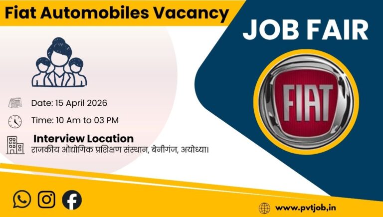 Fiat Automobiles Vacancy 2026