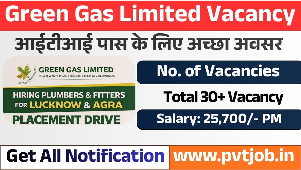 Green Gas Limited Vacancy 2026: Best Job Opportunity for ITI Pass Candidates 1 Green Gas Limited Vacancy 2026