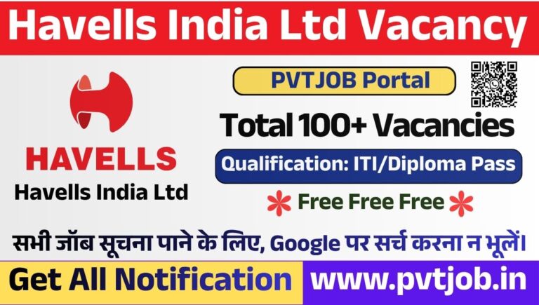 Havells India Ltd Vacancy 2026