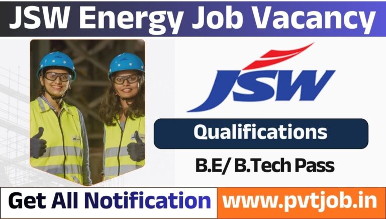 JSW Energy Job Vacancy 2026
