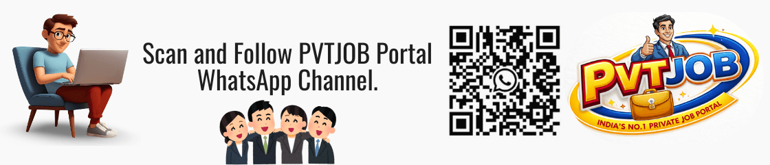 PVTJOB Portal WhatsApp Channel Banner