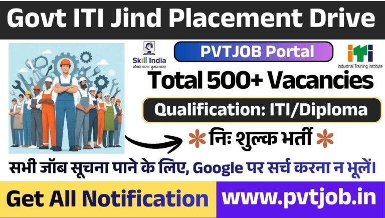 Govt ITI Jind Campus Placement 2026