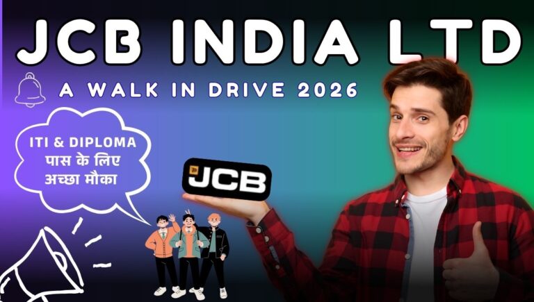 JCB India Walk in Drive 2026