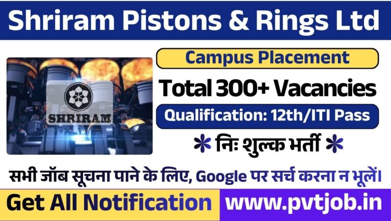 Shriram Pistons & Rings Ltd. Recruitment 2026