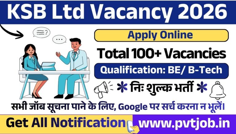 KSB Careers Opportunity 2026